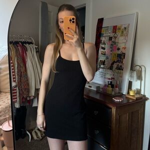 Black Textured H&M Mini Dress